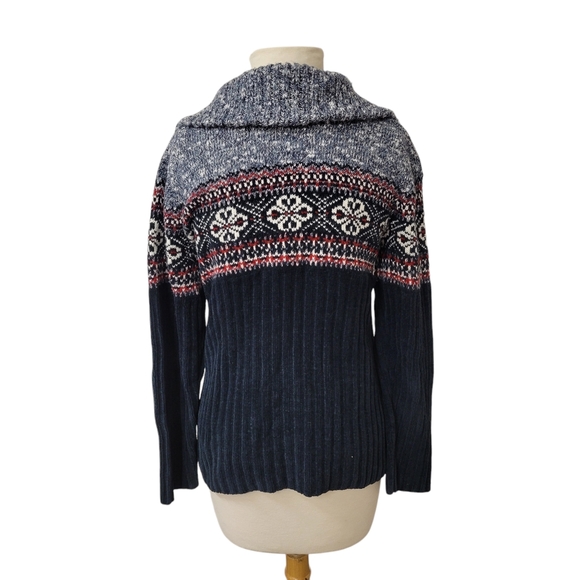 VTG Carolyn Taylor Essentials for By Design Ugly Christmas Sweater Snowflakes - Picture 5 of 13